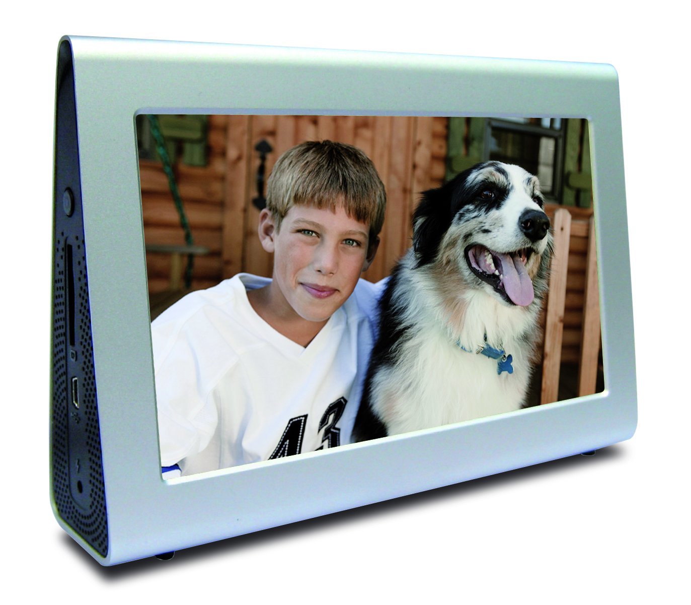 GiiNii デジタルフォトフレーム レザー 8インチ Amazon.com : GiiNii GN-711W 7-Inch Wedge Digital Picture Frame